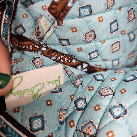 Vera Bradley small toggle tote and wallet set in retired Java blue floral print - Picture 7 of 11